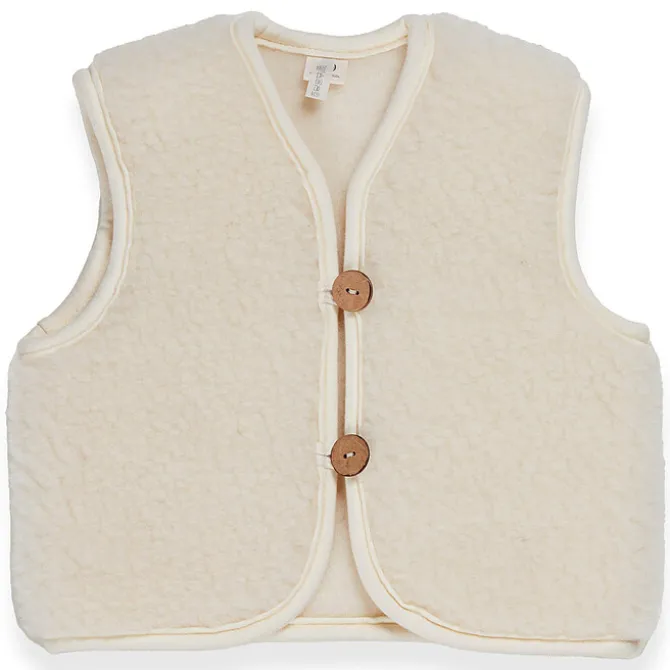 Quax Veste Teddy Mini Merino Crème - 3/6 Mois