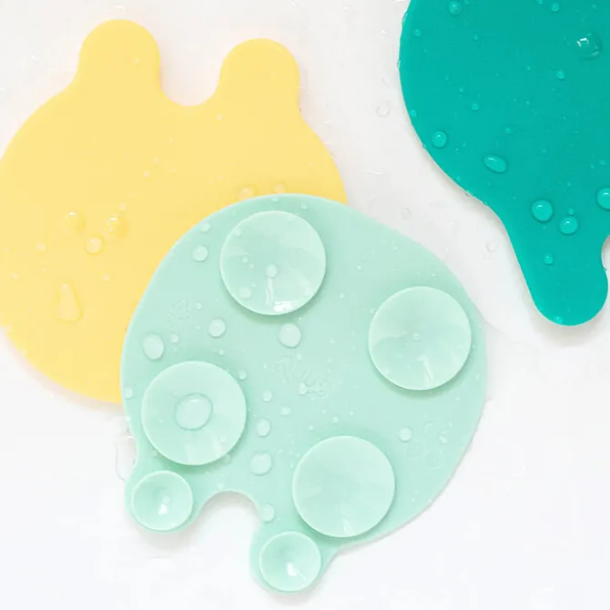 Quutopia Lot de 8 Méduses Antidérapantes Grippi - Jaune et Menthe