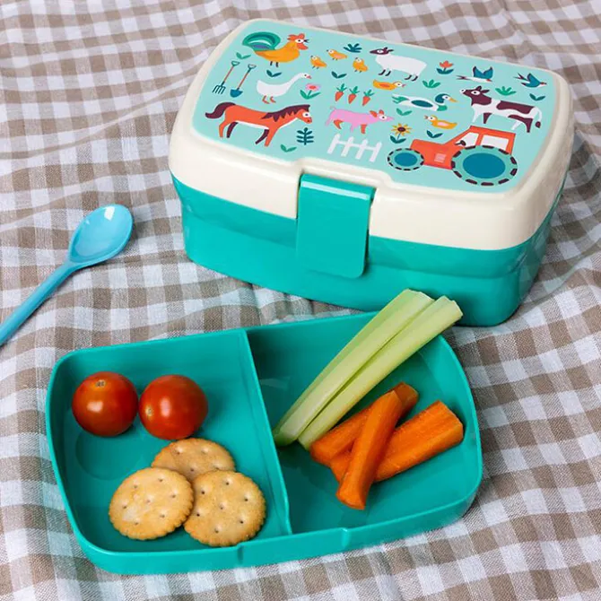 Rex London Boîte à Goûter avec Plateau Amovible - Cour de Ferme