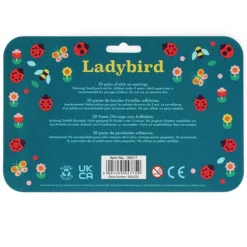 Rex London Boucles d'Oreilles Autocollantes - Coccinelle