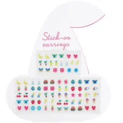 Rex London Boucles d'Oreilles Autocollantes - Cerise