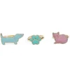 Rex London Lot de 3 Bagues Pailletées - Chien