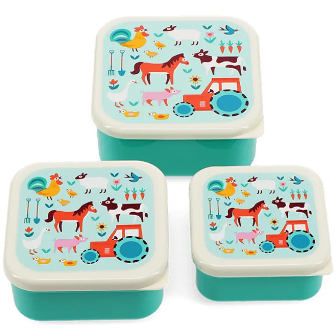 Rex London Lot de 3 Boîtes - Cour de Ferme