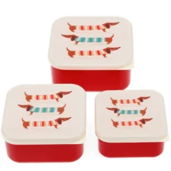 Rex London Lot de 3 Boîtes - Sausage Dog