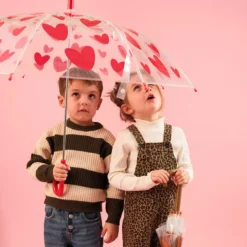 Rex London Parapluie - Coeurs Rouge