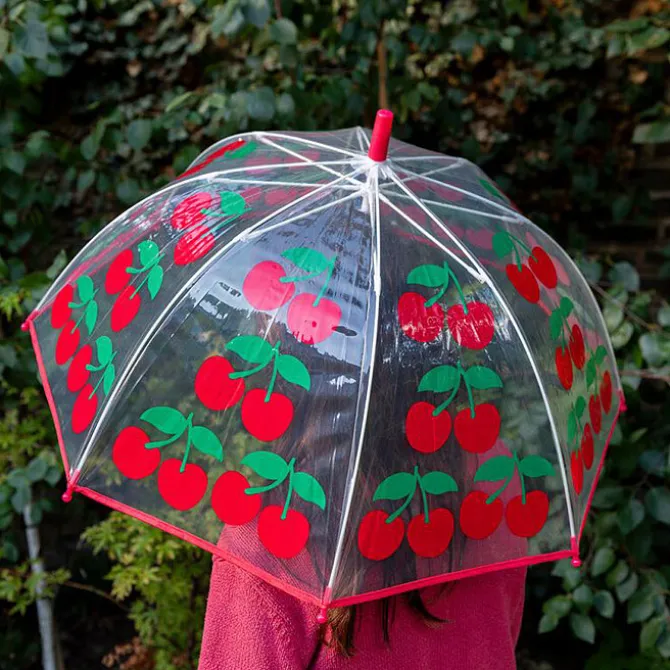 Rex London Parapluie Transparent - Cherry