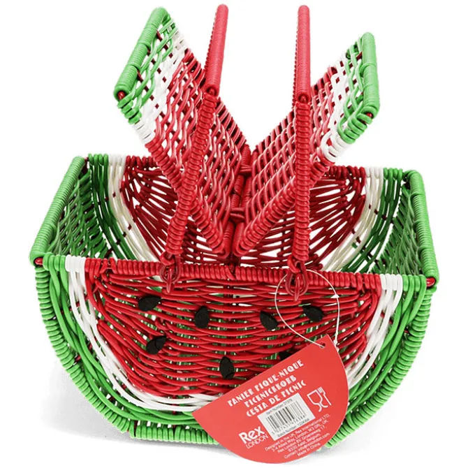 Rex London Petit Panier de Fruits pour Pique-nique - Pastèque