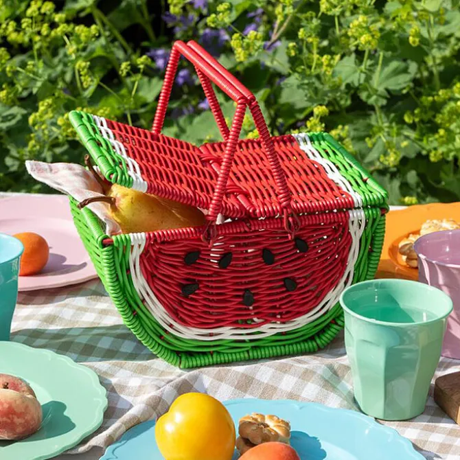 Rex London Petit Panier de Fruits pour Pique-nique - Pastèque