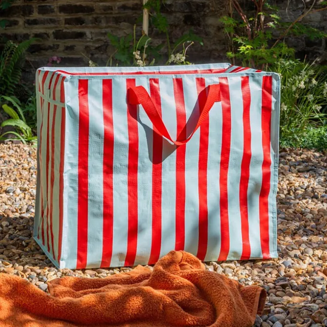 Rex London Sac de Rangement Jumbo - Rayures Bleues et Rouges