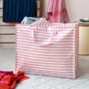Rex London Sac de Rangement Jumbo - Rayures Roses