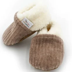 Rien que des bêtises Chaussons Velours Taupe - 22/23