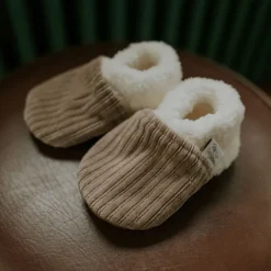 Rien que des bêtises Chaussons Velours Taupe - 19/21