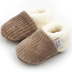 Rien que des bêtises Chaussons Velours Taupe - 19/21