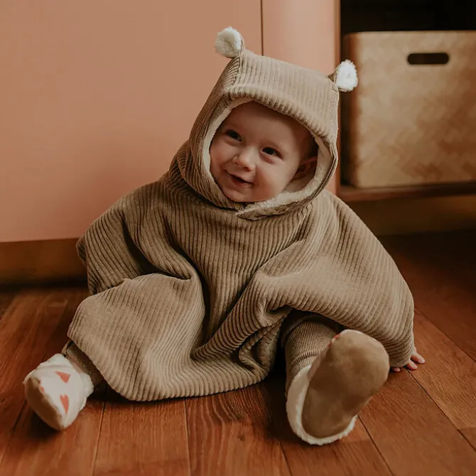 Rien que des bêtises Poncho Velours Taupe