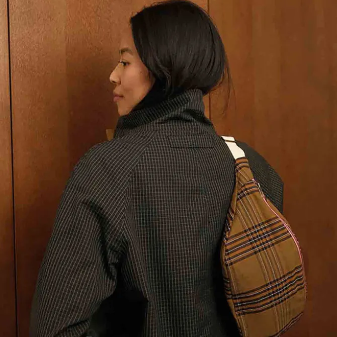 Rose in April Sac Banane - Carreaux Tartan
