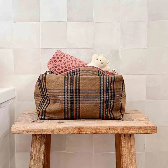 Rose in April Trousse de Toilette Vic - Carreaux Tartan