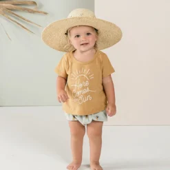 Rylee + Cru T-Shirt Here Come the Sun - Moutarde - 6/12 Mois