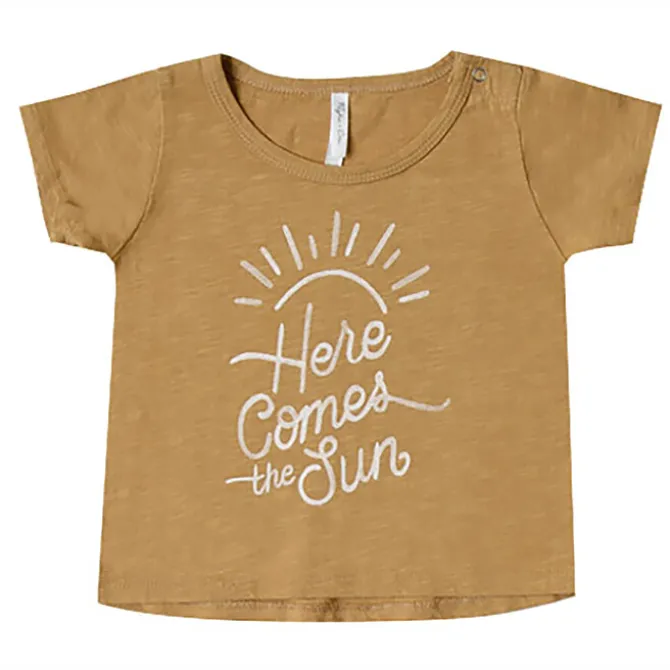 Rylee + Cru T-Shirt Here Come the Sun - Moutarde - 6/12 Mois