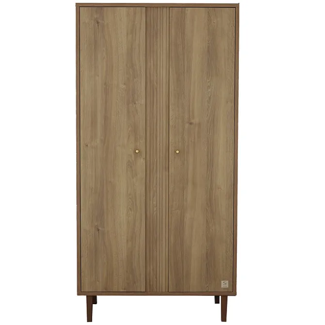 Sauthon Armoire 2 Portes Mokka - Chêne Mokka