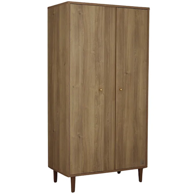Sauthon Armoire 2 Portes Mokka - Chêne Mokka