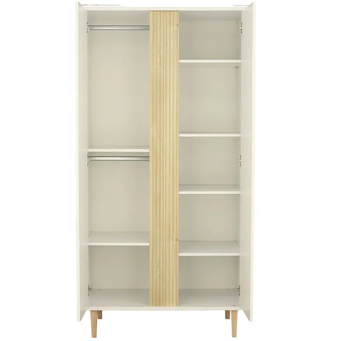 Sauthon Armoire 2 Portes Paloma - Blanc Neige