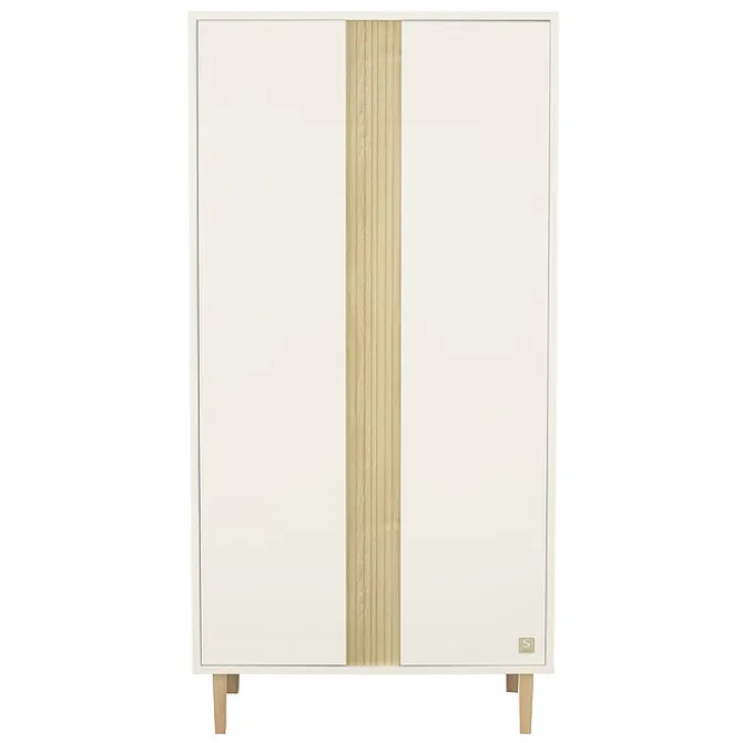 Sauthon Armoire 2 Portes Paloma - Blanc Neige