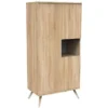 Sauthon Armoire 3 Portes Seventies - Chêne Doré