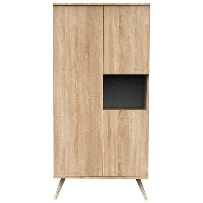 Sauthon Armoire 3 Portes Seventies - Chêne Doré