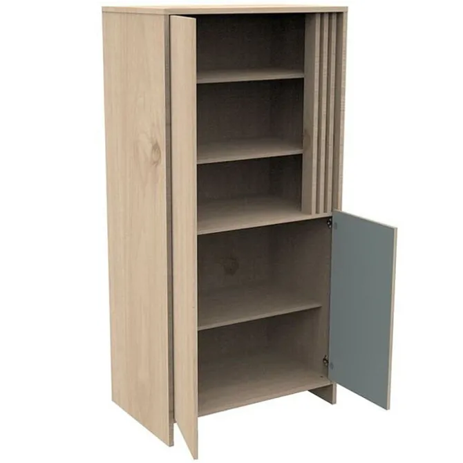 Sauthon Armoire 2 Portes Tokyo - Chêne Suave et Sauge