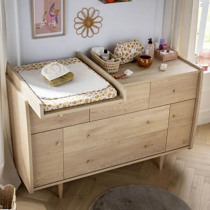 Sauthon Buffet et Plan à Langer My Love - Chêne Vintage