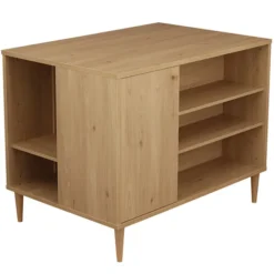 Sauthon Commode et Plan à Langer Ilot Bébé - Chêne Suave