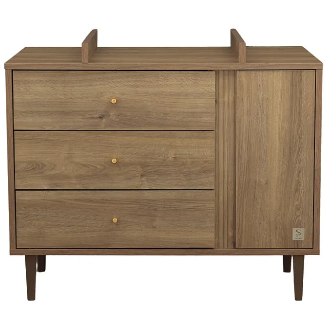 Sauthon Commode et Plan à Langer Mokka - Chêne Mokka