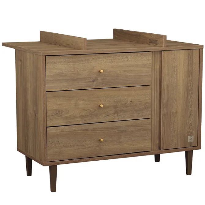 Sauthon Commode et Plan à Langer Mokka - Chêne Mokka