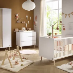 Sauthon Commode et Plan à Langer Paloma - Blanc Neige