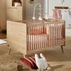 Sauthon Lit Bébé Evolutif Arty Naturel - 70 x 140 cm