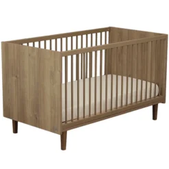 Sauthon Lit Bébé Evolutif Mokka Chêne Mokka - 70 x 140 cm