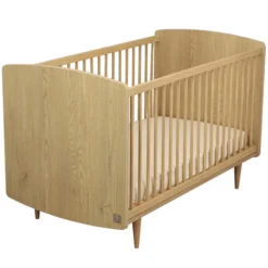 Sauthon Lit Bébé Evolutif My Love Chêne Vintage - 70 x 140 cm