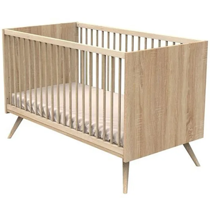 Sauthon Little Big Bed Evolutif Seventies Chêne Doré - 70 x 140 cm
