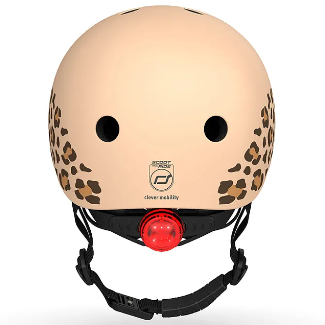 Scoot & Ride Casque Leopard - Taille 45-51 cm
