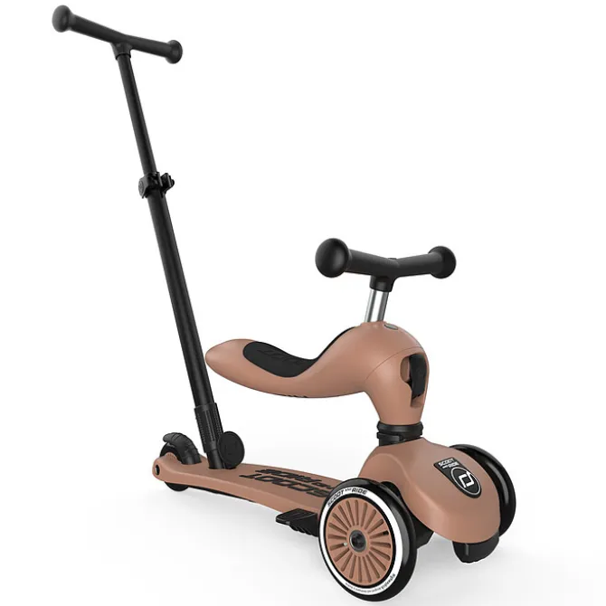 Scoot & Ride Porteur Trottinette Evolutif Highwaykick 1 Push and Go - Mocha