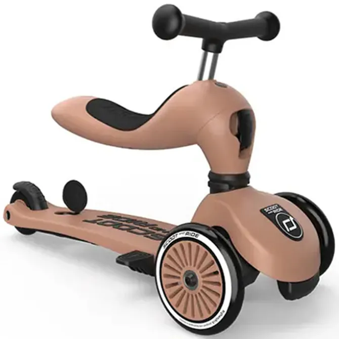 Scoot & Ride Porteur Trottinette Evolutif Highwaykick 1 Push and Go - Mocha