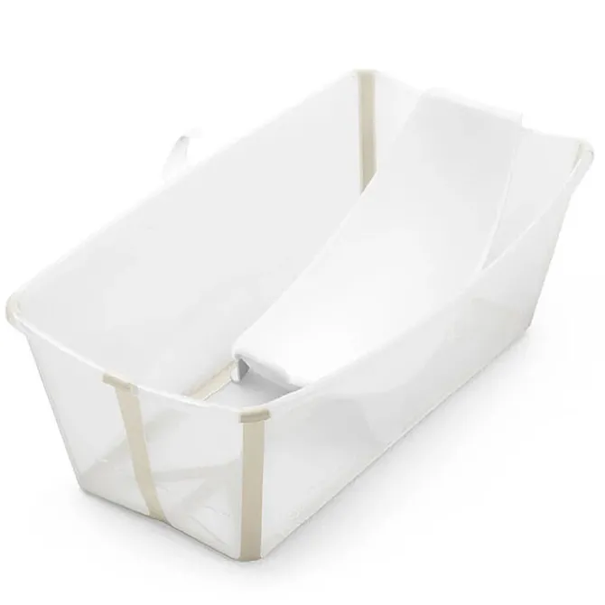 Stokke Baignoire Pliable Flexi Bath et Transat de Bain Flexi Bath - Beige Sable