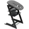 Stokke Chaise Haute Tripp Trapp avec Newborn Set et Baby Set - Noir et Anthracite
