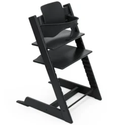 Stokke Chaise Haute Tripp Trapp avec Newborn Set et Baby Set - Noir et Anthracite