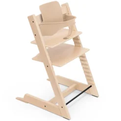 Stokke Chaise Haute Tripp Trapp avec Newborn Set et Baby Set - Naturel et Gris