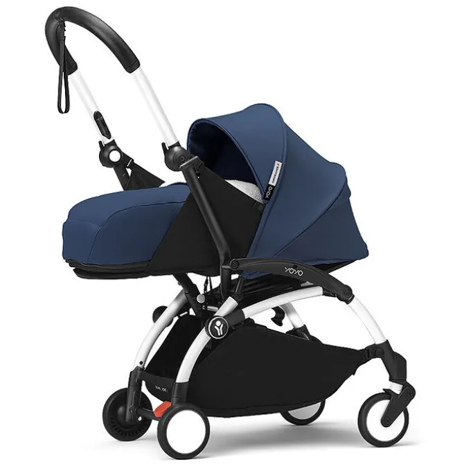 Stokke Poussette YOYO³ Complète 0+ et 6 Châssis Blanc - Bleu Air France