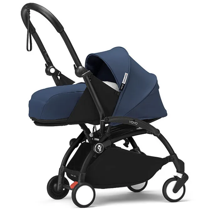 Stokke Poussette YOYO³ Complète 0+ et 6 Châssis Noir - Bleu Air France