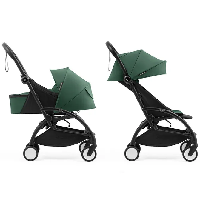 Stokke Poussette YOYO5 Complète - Cadre + Pack 0+ et Pack 6+ - Forest