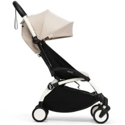 Stokke Poussette YOYO³ 6+ x Bonpoint Chassis Blanc - Beige