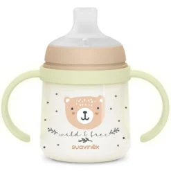 Suavinex Biberon à Anses Wild & Free Night and Day Marron - 150 ml